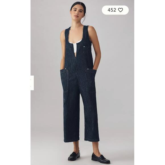 Anthropologie Pilcro Zip-Front Sleeveless Cotton Jumpsuit XS NEW